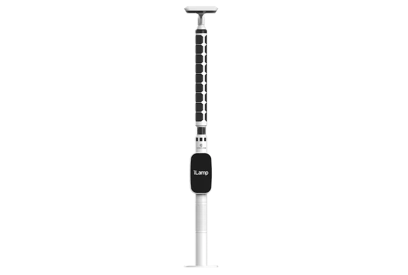 An iLamp intelligent streetlamp with screen